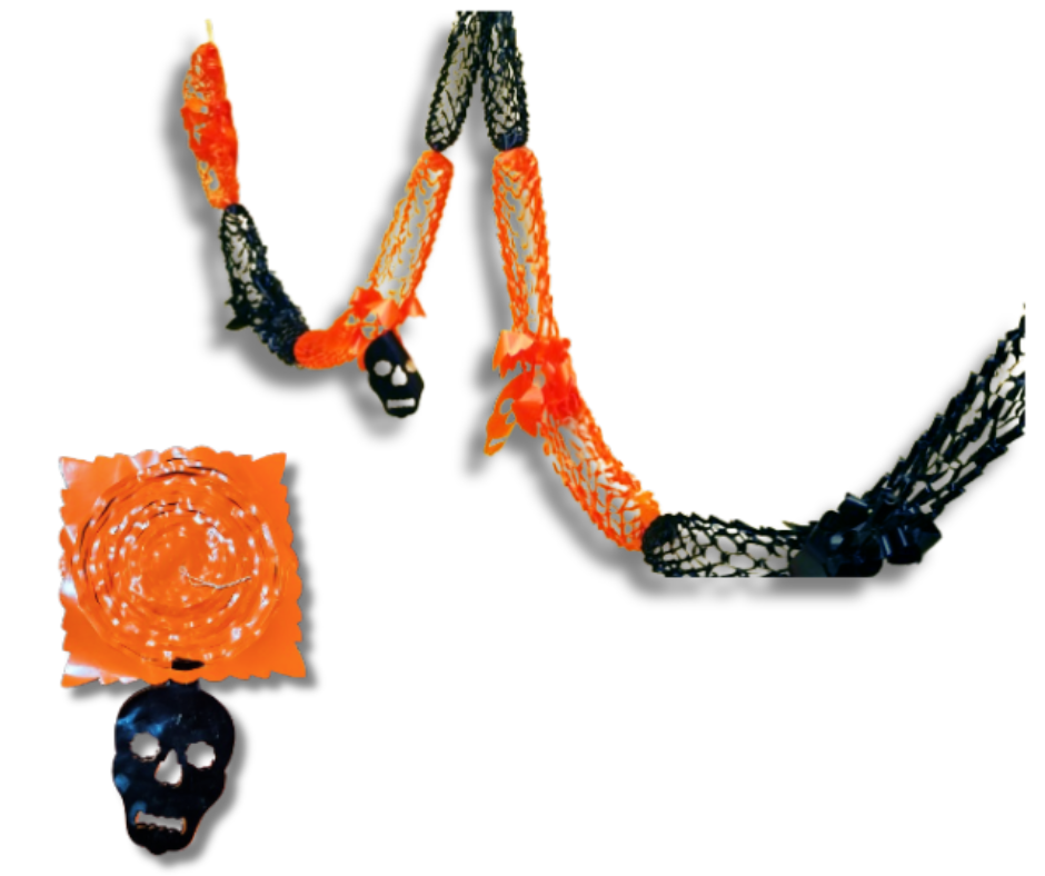 Cadena de Barril Día de Muertos plástico