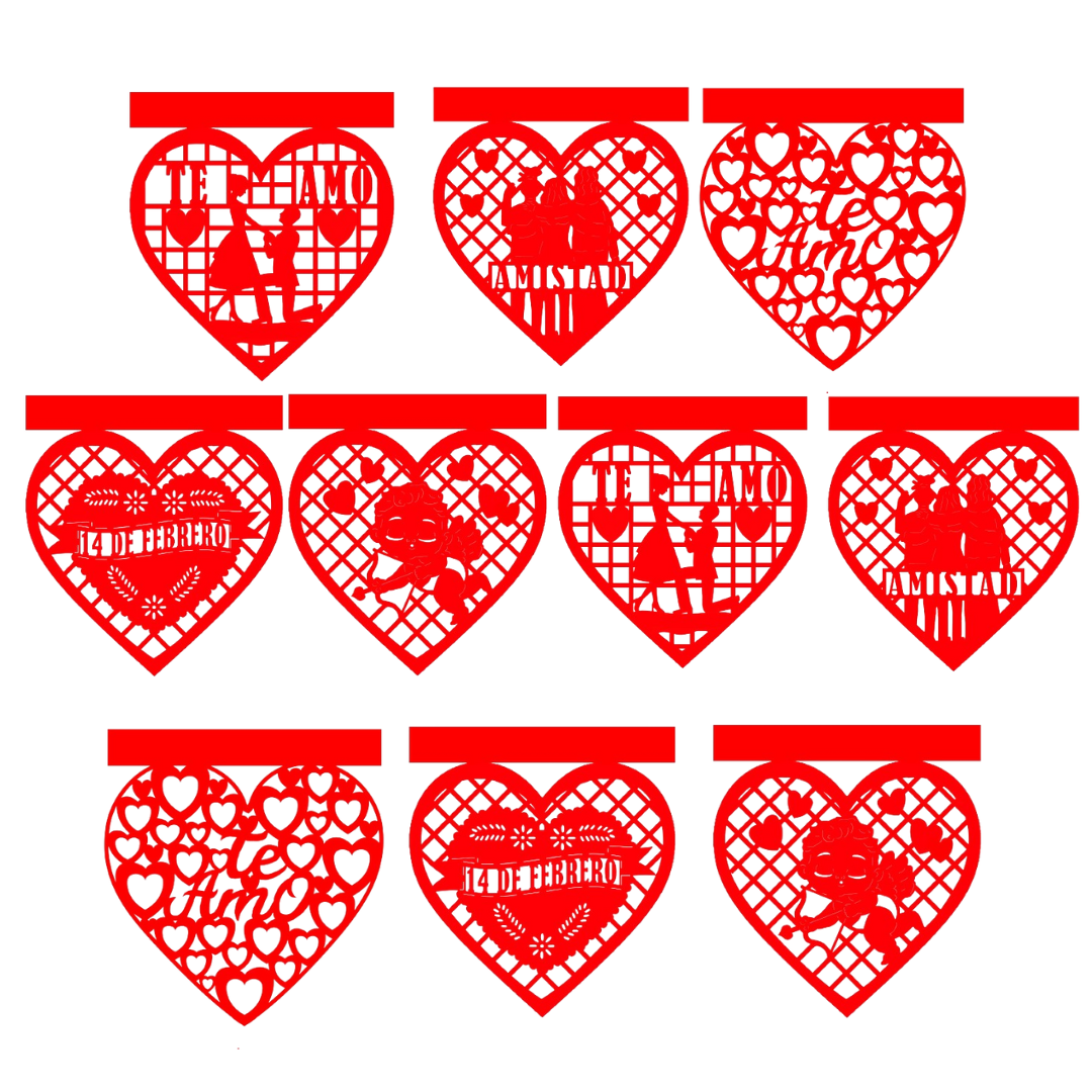 Enramada de Corazón 14 de Febrero