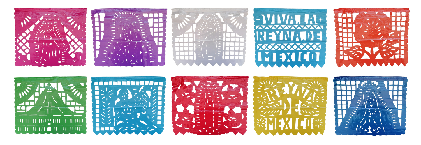 Enramada de virgen multicolor