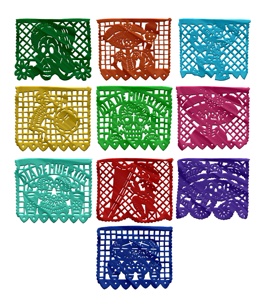 Enramada día de muertos (plástico)