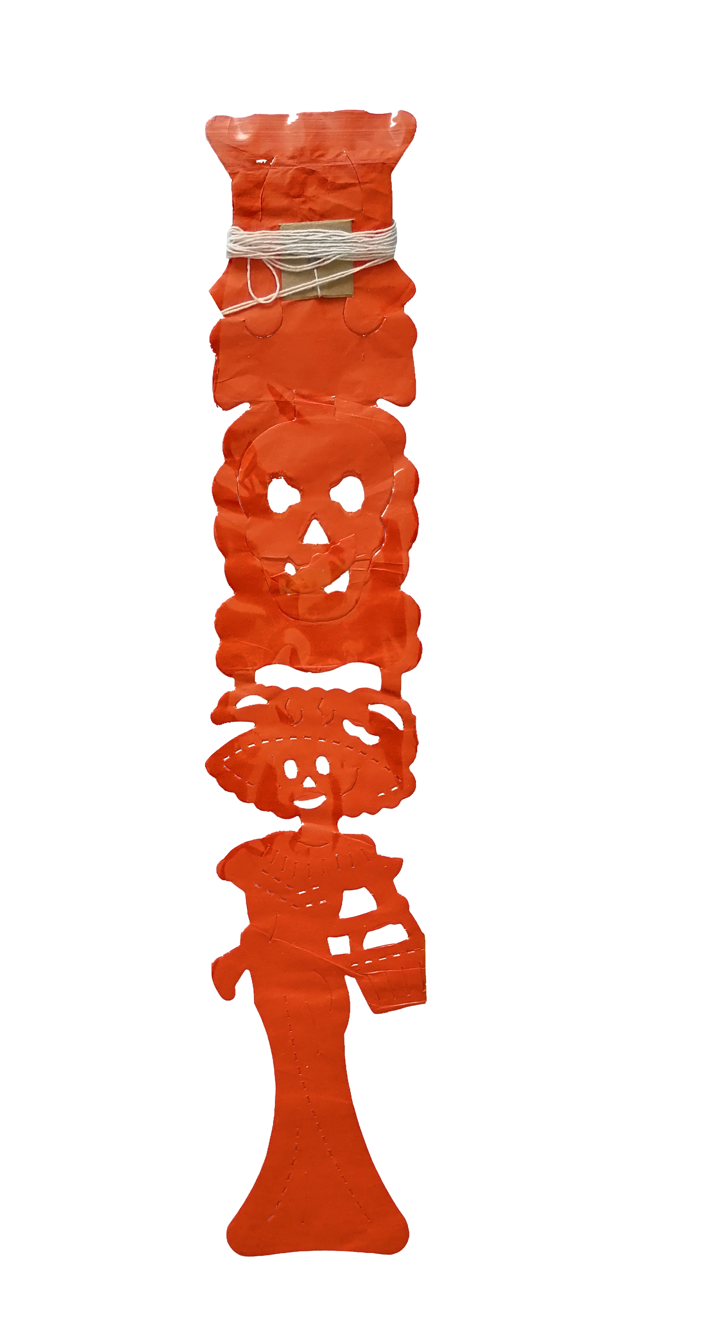Festón de papel catrina con bolsa
