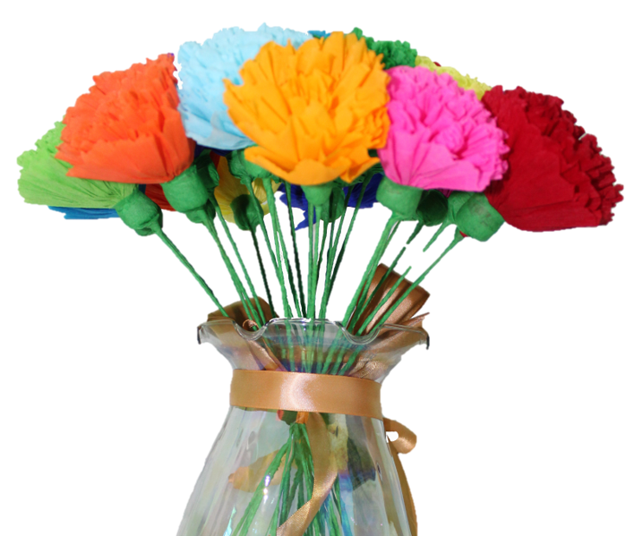 Flores de papel crepe
