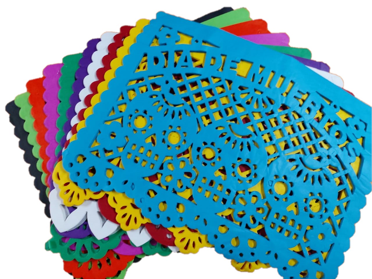 Ciento de papel picado 1/2 pliego - Día Muertos