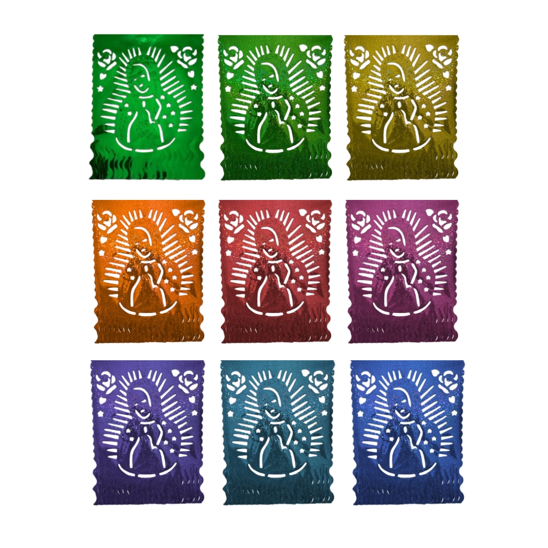 Enramada Hawaiana de Virgen de Guadalupe - Metálico