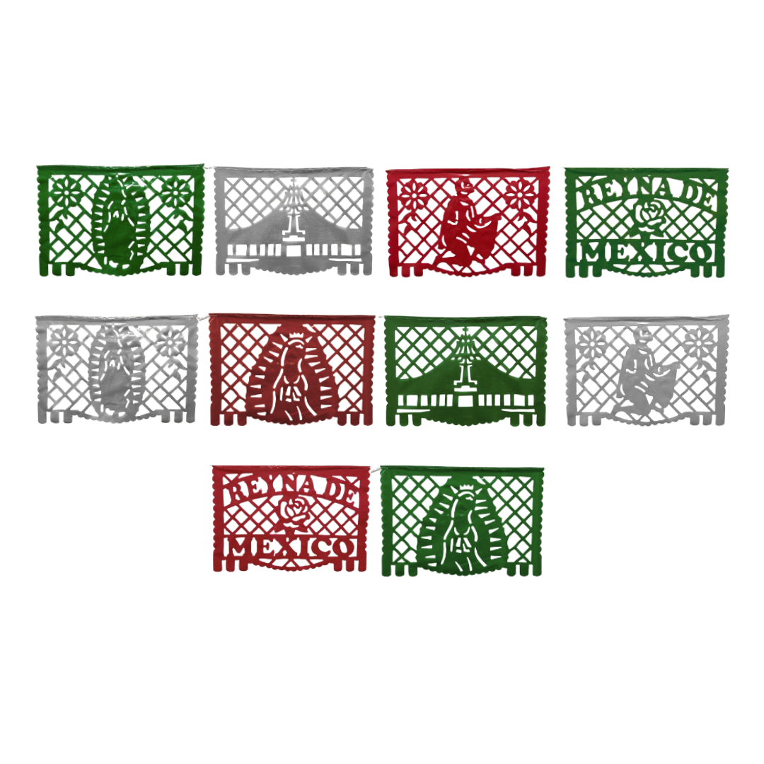 Enramada Virgen de Guadalupe 1/4 plástico