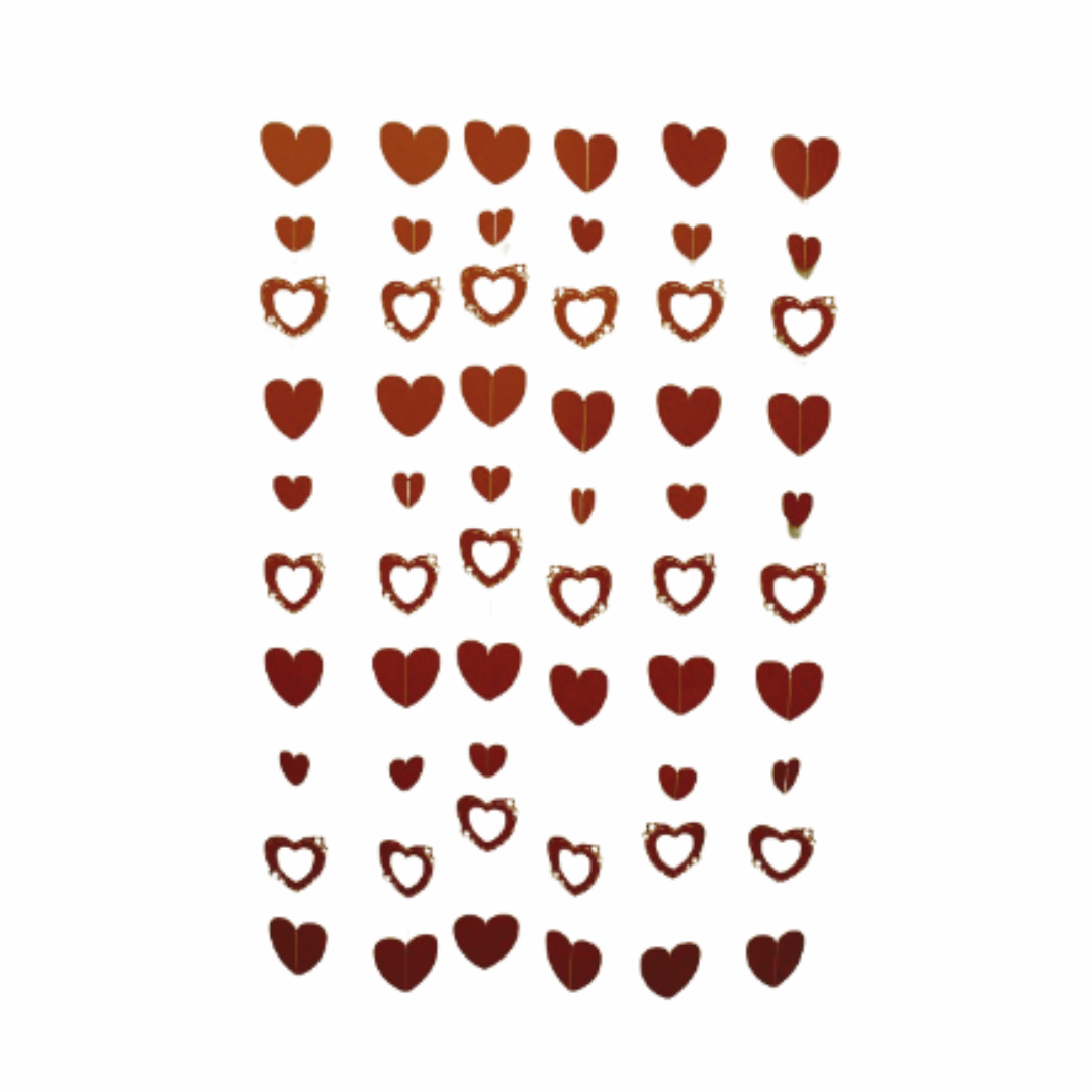 Cortina de corazones - 14 de Febrero