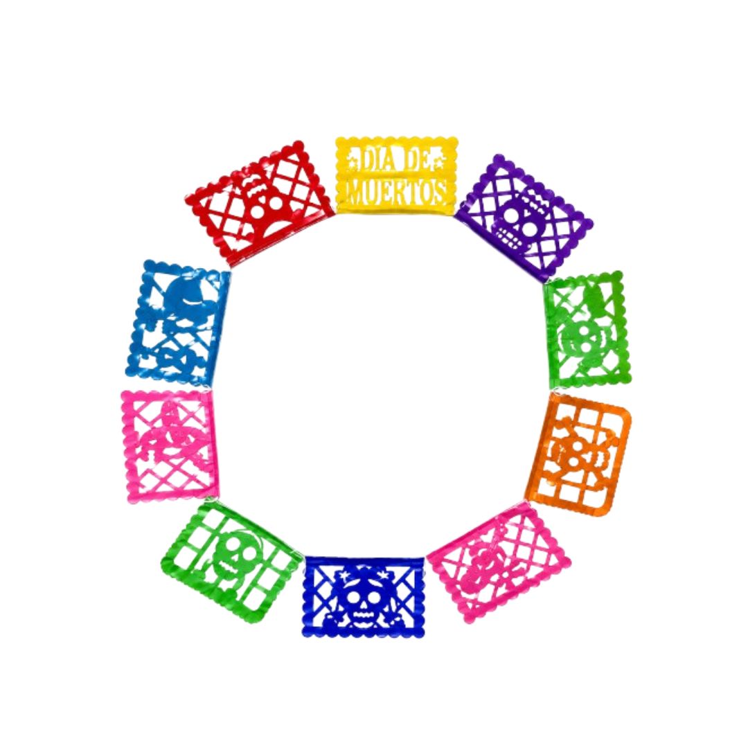 Enramada mini de Día de Muertos - Papel