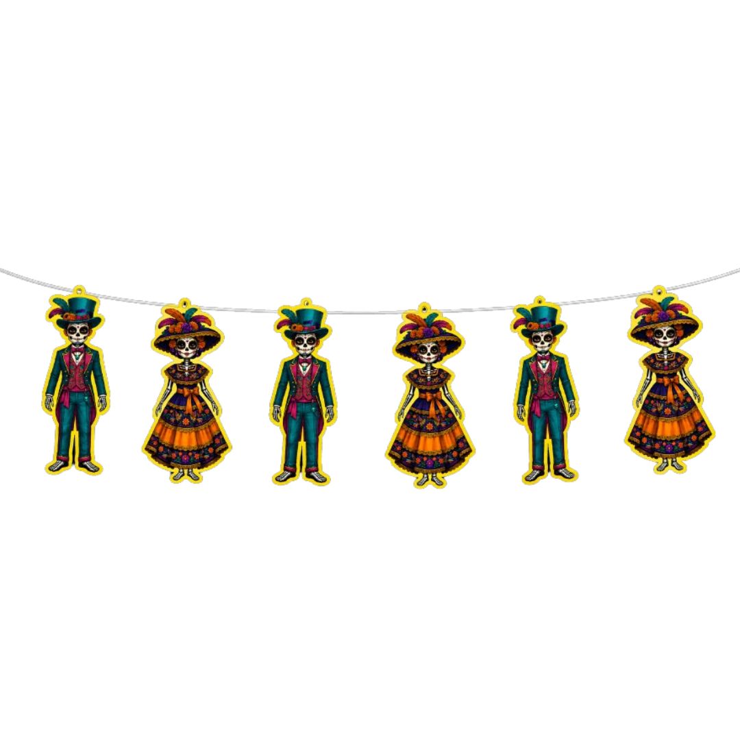 Guías de cartón - Temática Día de Muertos